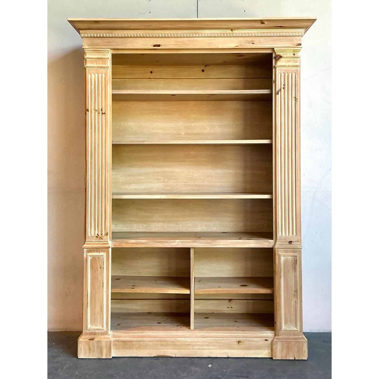Vintage Boho Romweber Knotty Pine Etagere For Sale 5