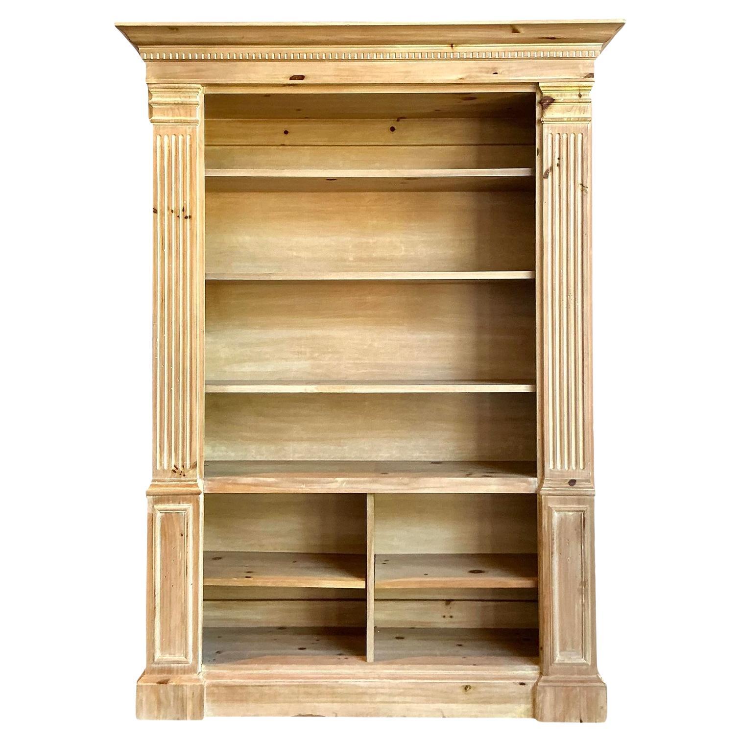 Vintage Boho Romweber Knotty Pine Etagere For Sale