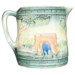 Boho Roseville- Milchkrug aus Keramik, Vintage