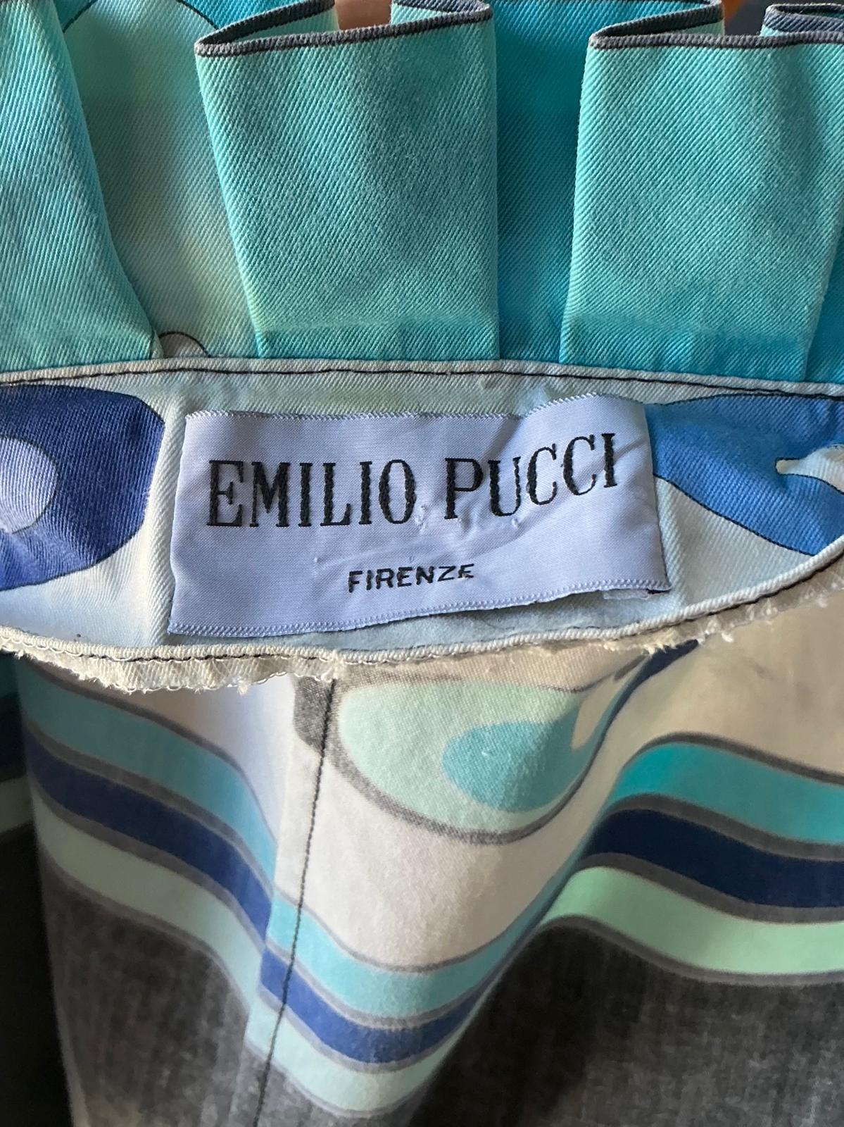 Camicetta vintage con volant di Emilio Pucci, in stile bohémien in vendita 5