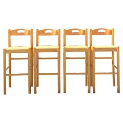 Taburetes de bar Vintage Boho Rush Seat - Set de 4