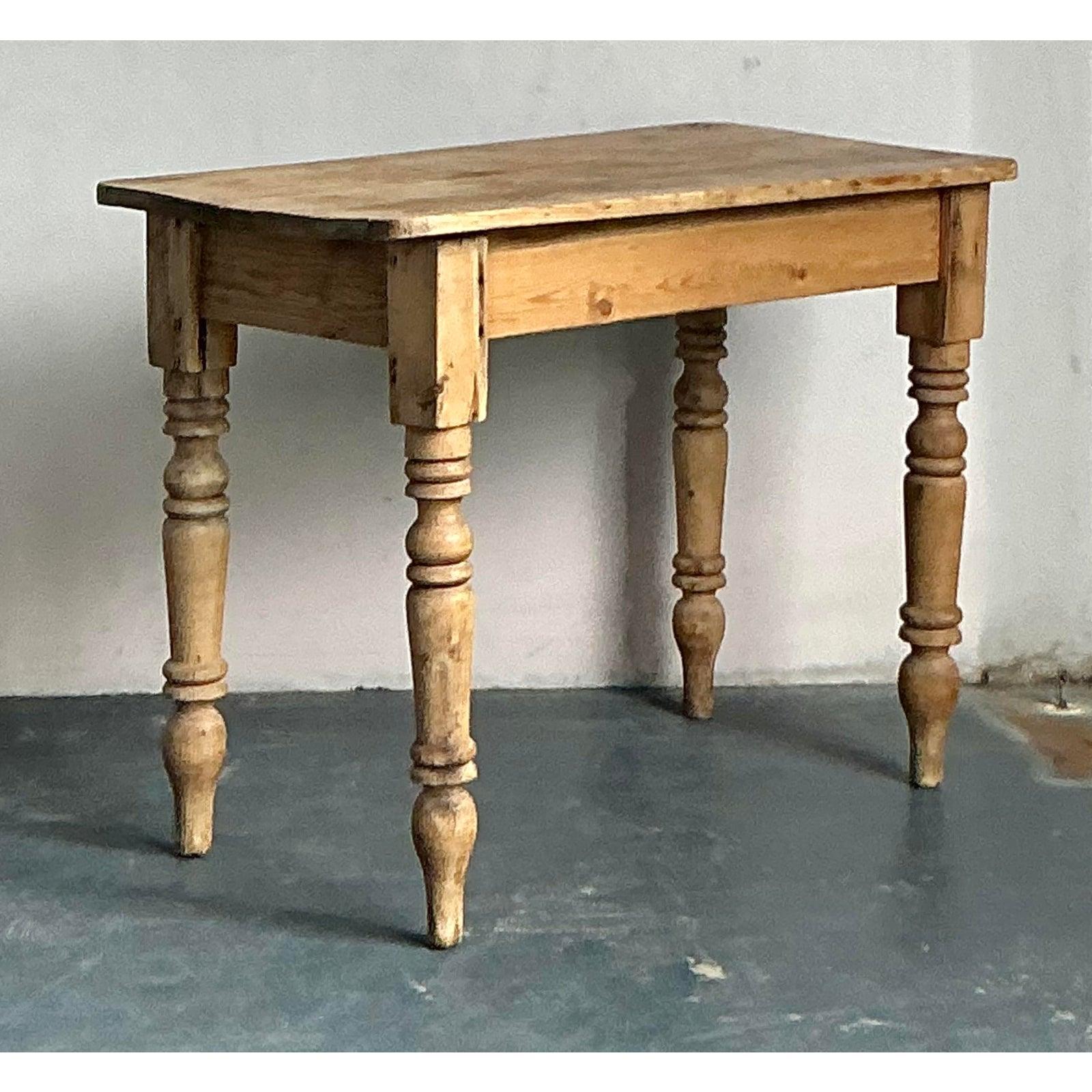 Industriel Table Vintage Boho Rustique Barn Wood en vente