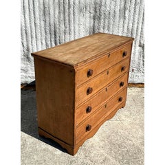 Vintage Boho Rustic Blanket Chest of Drawers