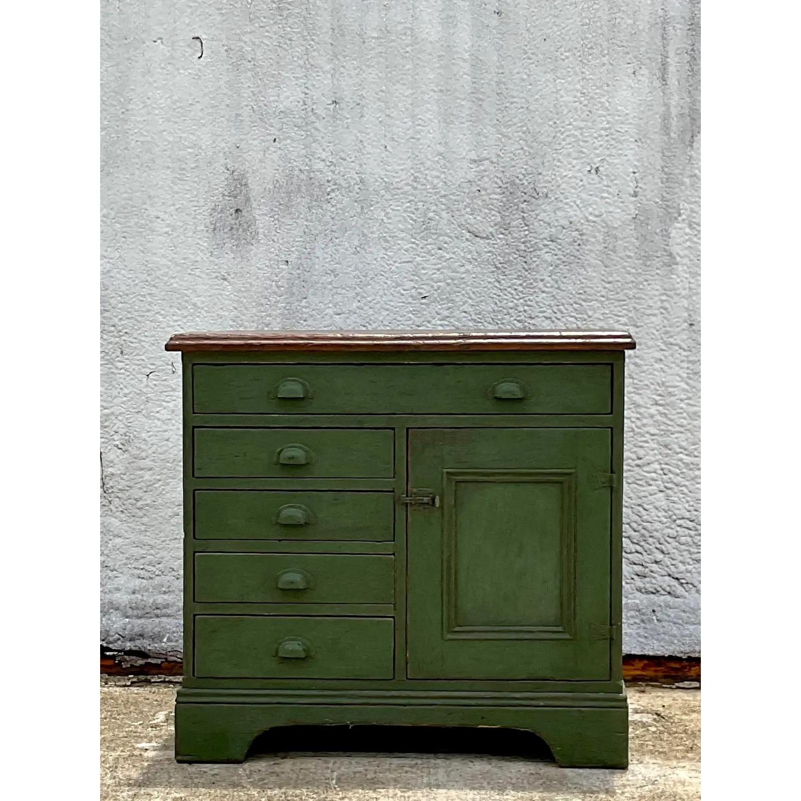 meuble ceruse vert