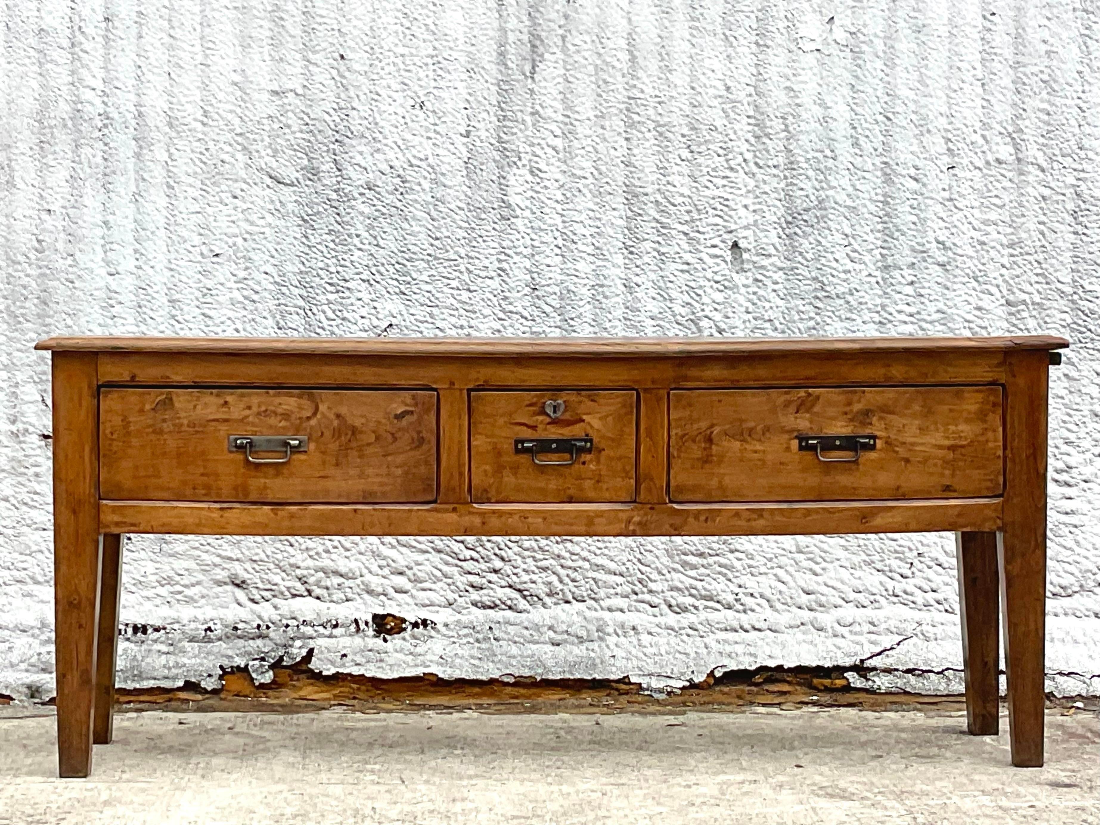 American Vintage Boho Rustic Sideboard