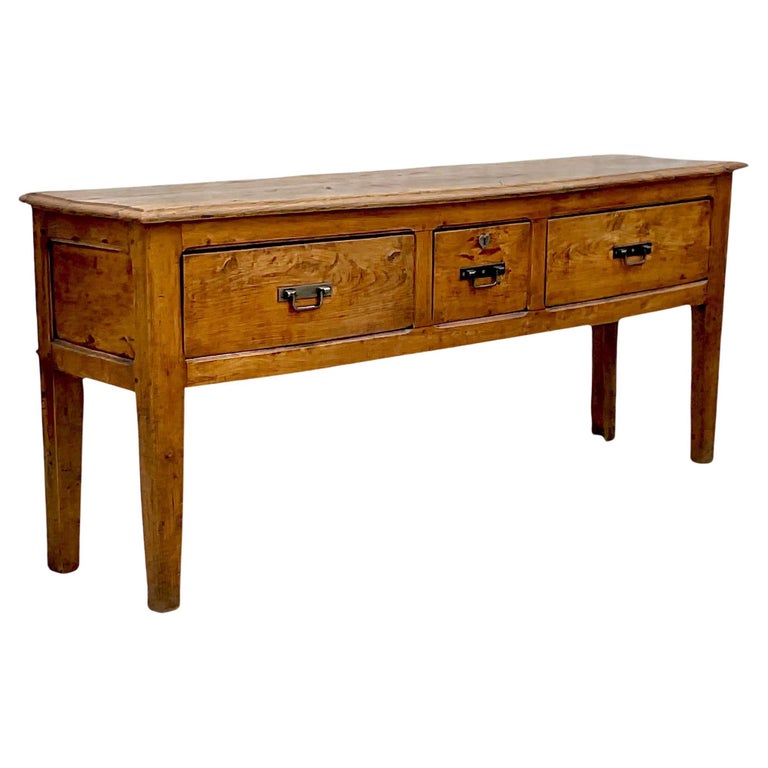 Vintage Boho Rustic Sideboard For Sale at 1stDibs