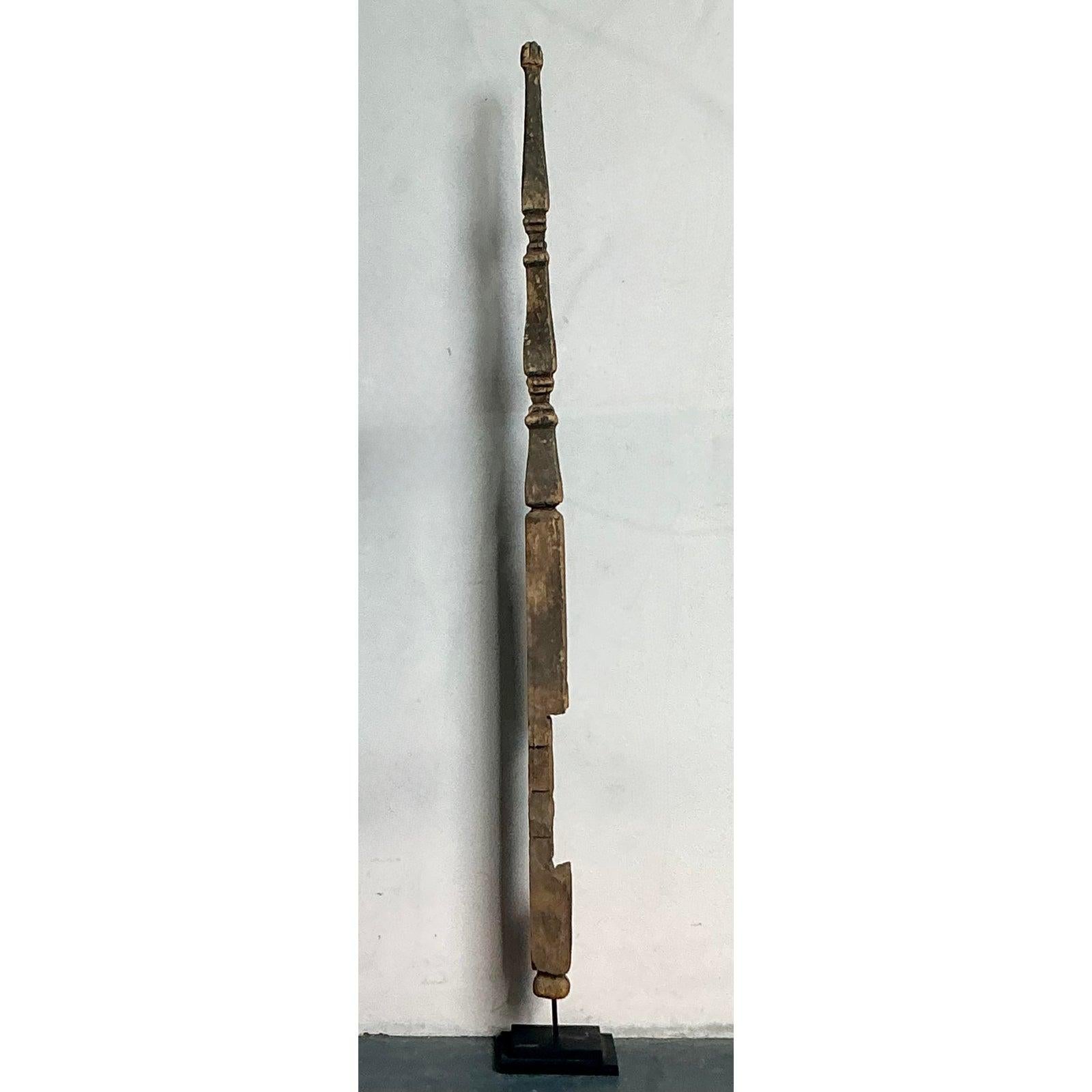 Rustico Totem in legno rustico vintage Boho in vendita