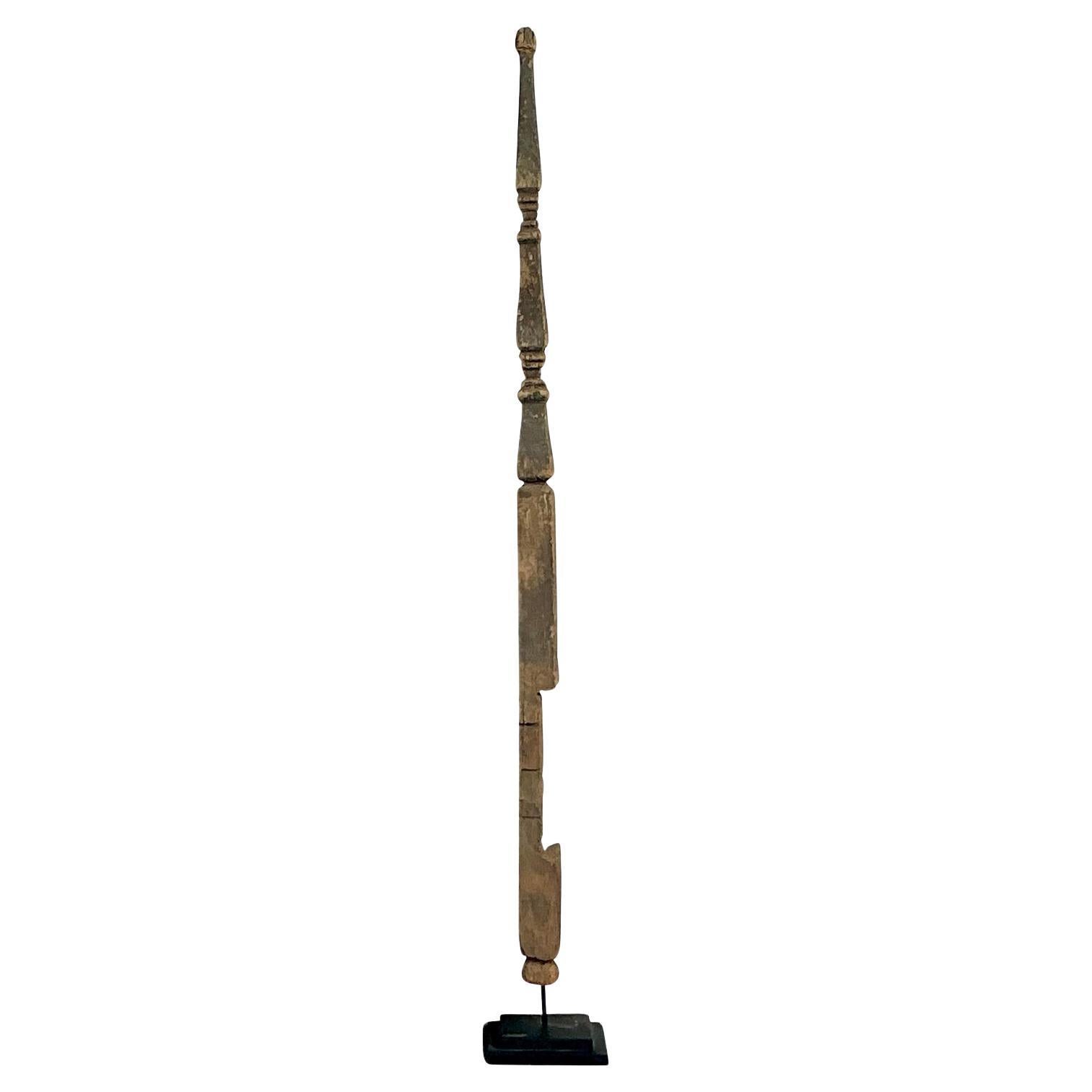 Totem in legno rustico vintage Boho