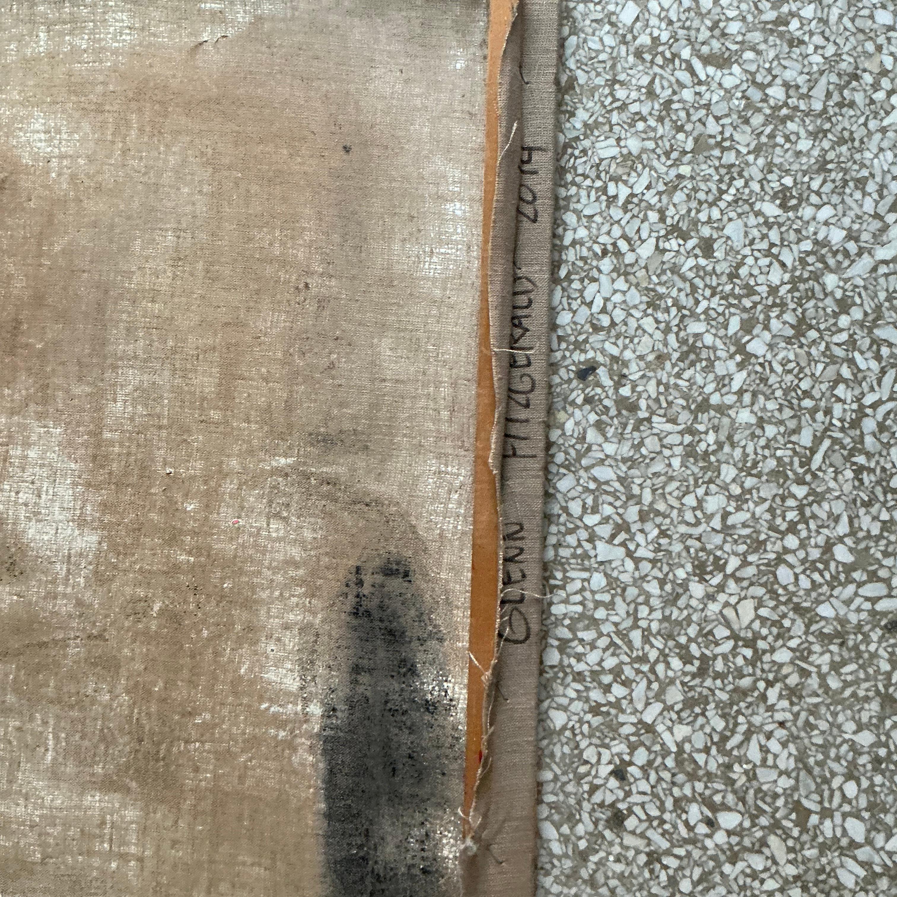 Possiedi un suggestivo pezzo d'arte contemporanea con questo accattivante ritratto ad olio originale del famoso artista Scooter LaForge. Questo ritratto espressivo cattura il profilo sereno e contemplativo di un uomo barbuto, mettendo in mostra le