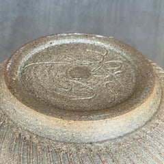 Vintage Boho Scored Studio Pottery Vase