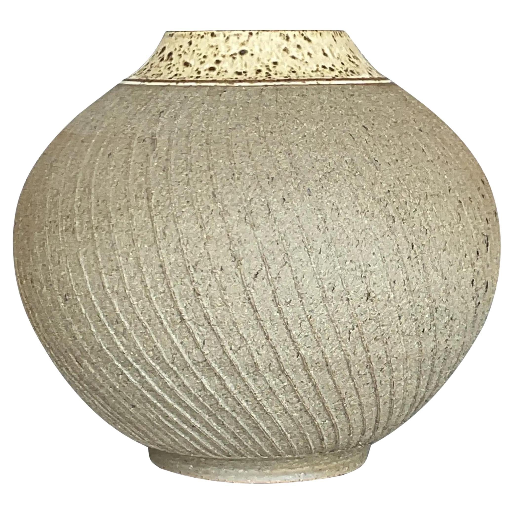 Vase vintage Boho Scored Studio Pottery