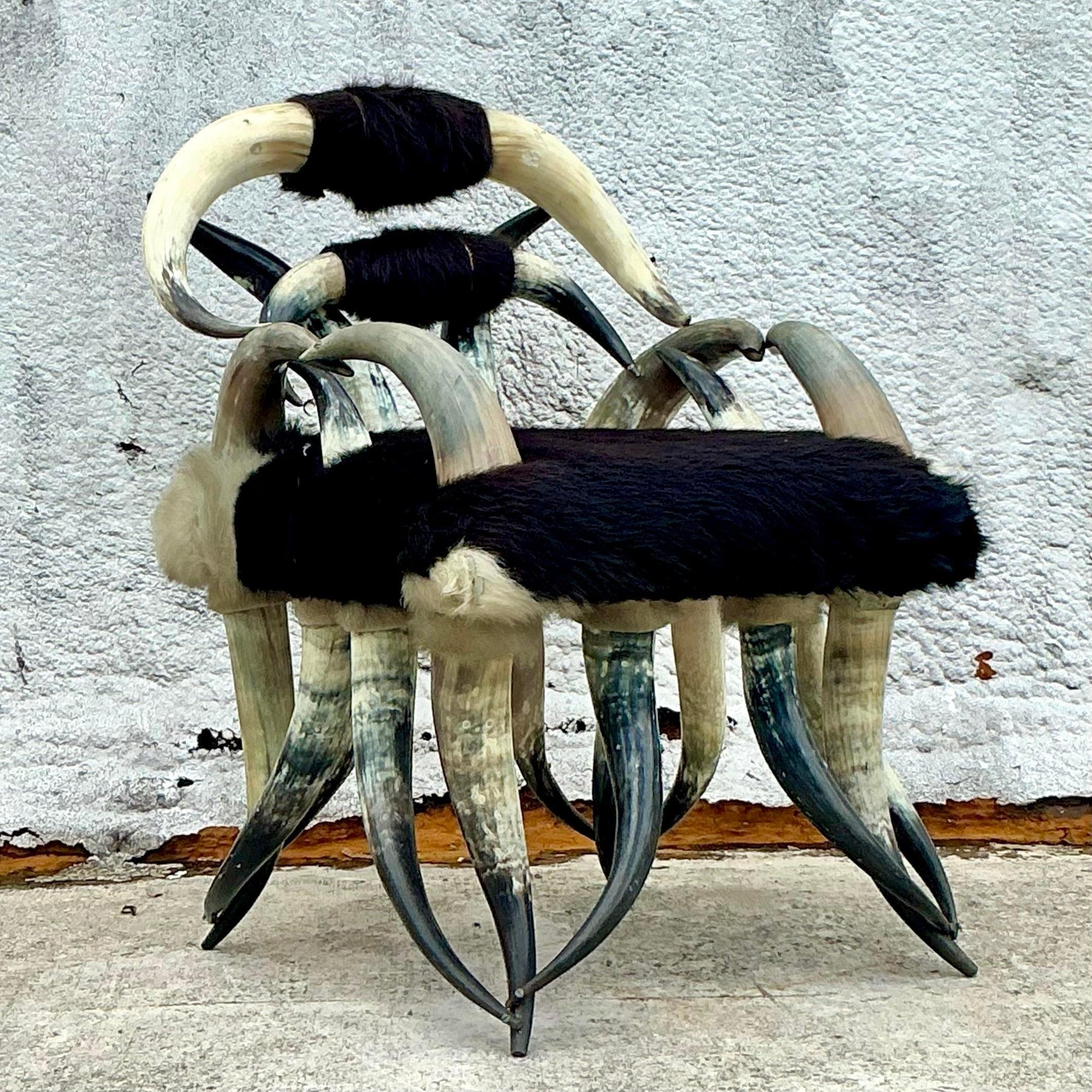 Vintage Boho Sculptural Horn Chair For Sale 4