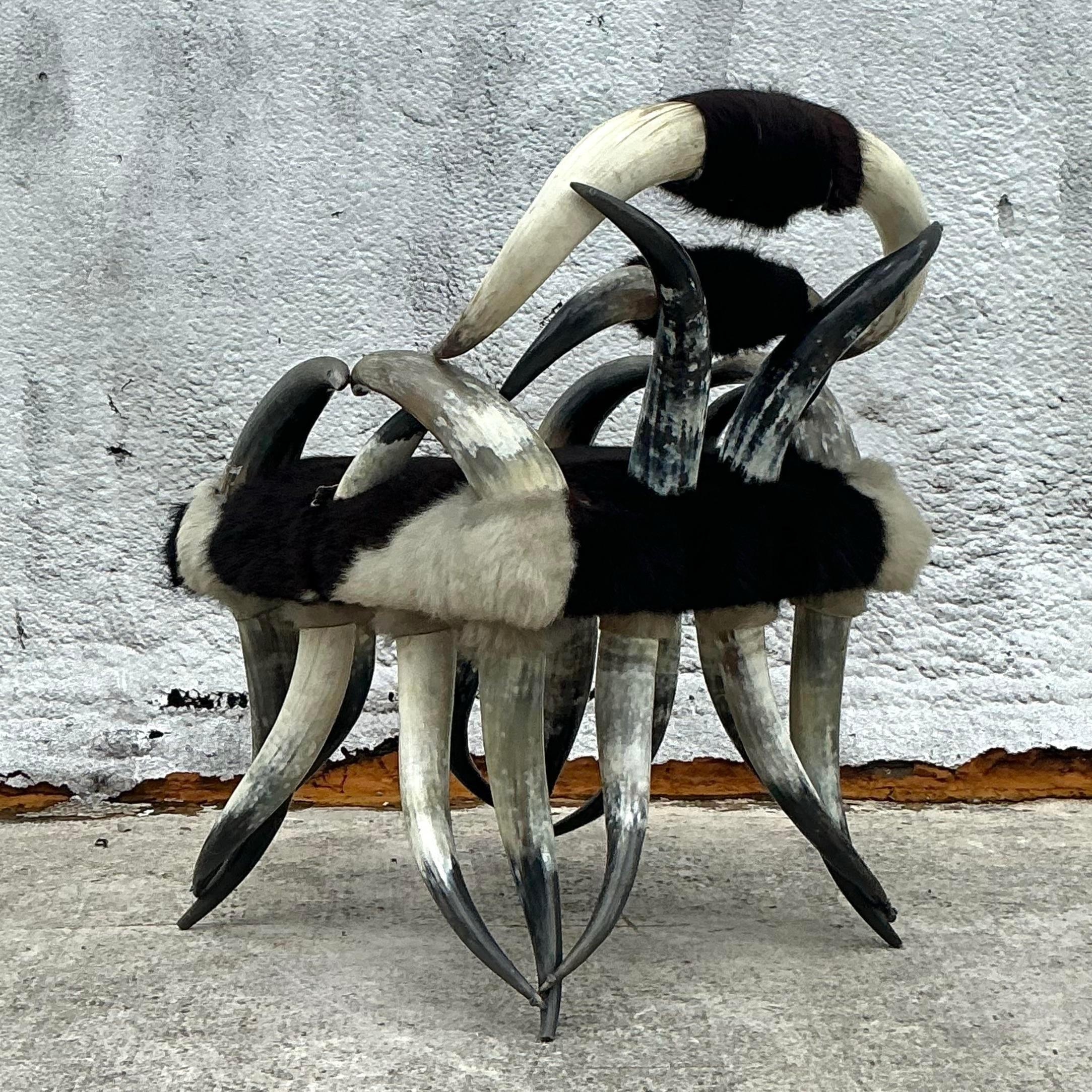 Vintage Boho Sculptural Horn Chair For Sale 3