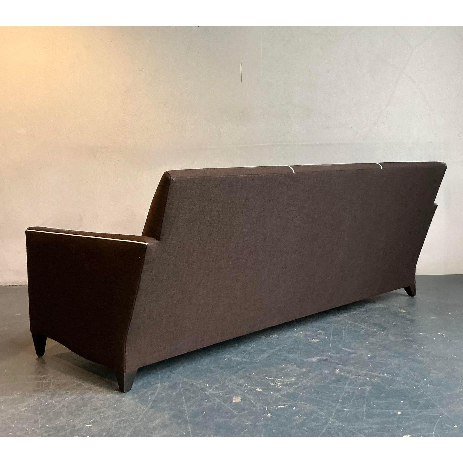 American Vintage Boho Serpentine Sofa After John Hutton for Donghia For Sale