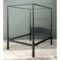 Vintage Boho Shaker Style Queen Canopy Bed