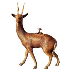Vintage Boho Shanghai Weave Deer and Baby