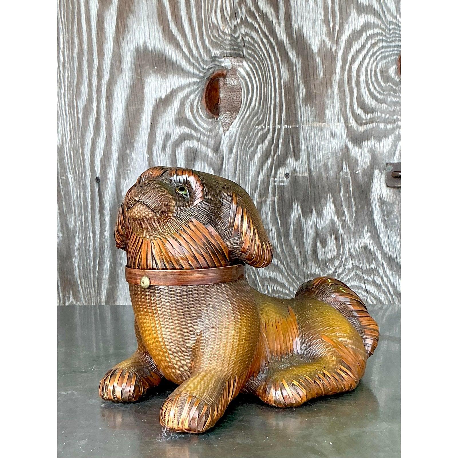 Chien Vintage Boho Shanghai Weave en vente 4