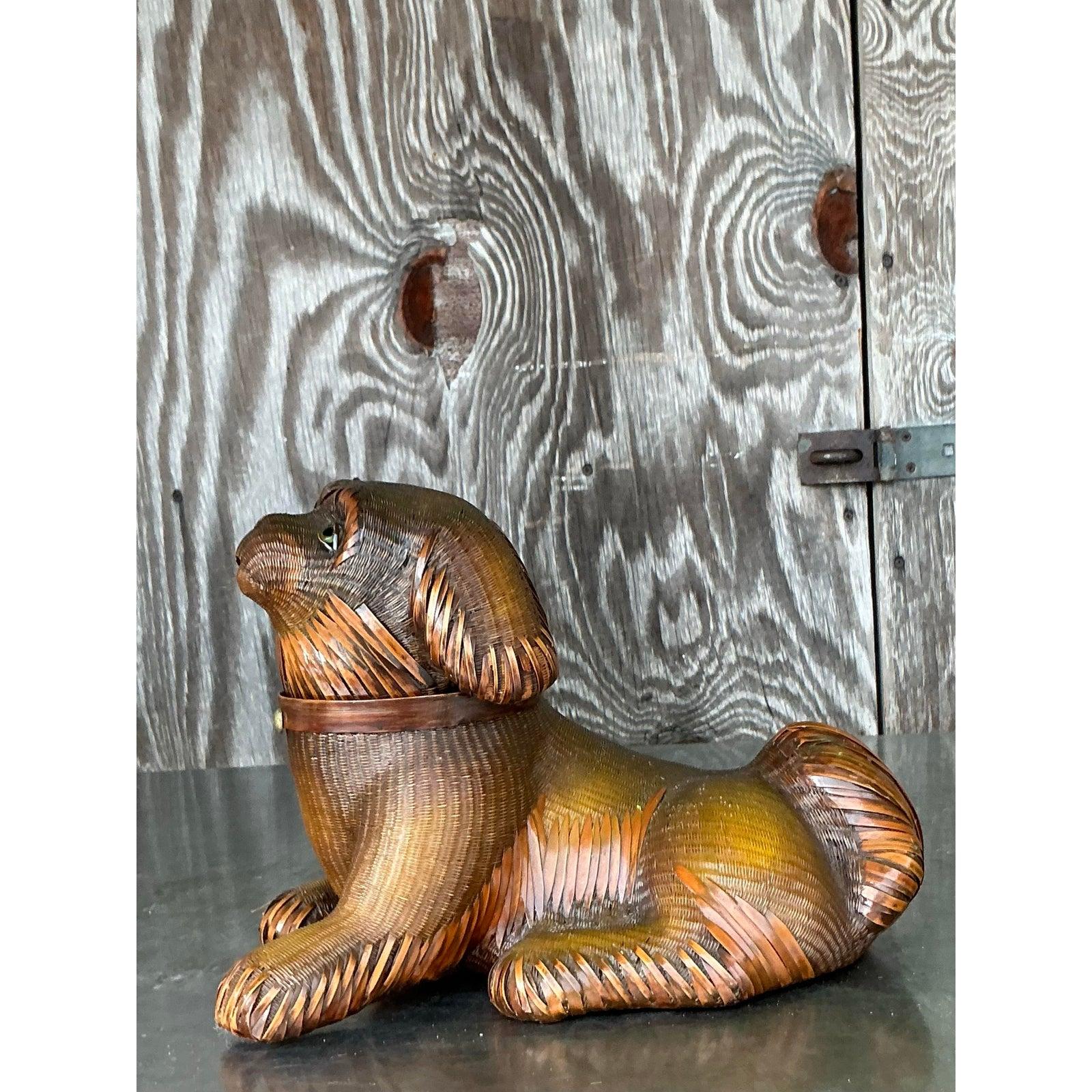 Chien Vintage Boho Shanghai Weave en vente 1