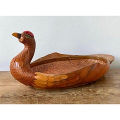 Vintage Boho Shanghai Weave Duck Tray