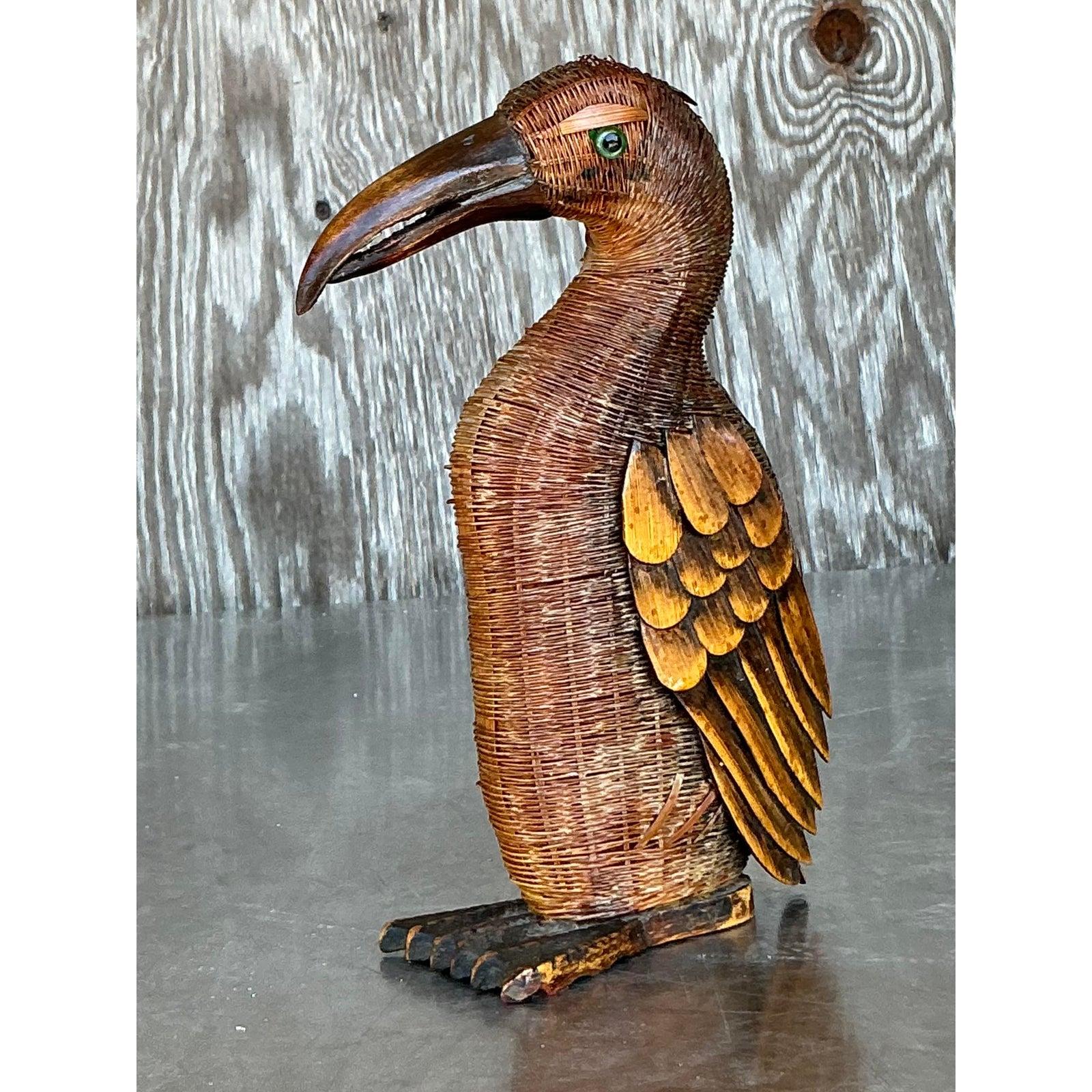 XX secolo Pellicano d'epoca con trama Shanghai Boho in vendita