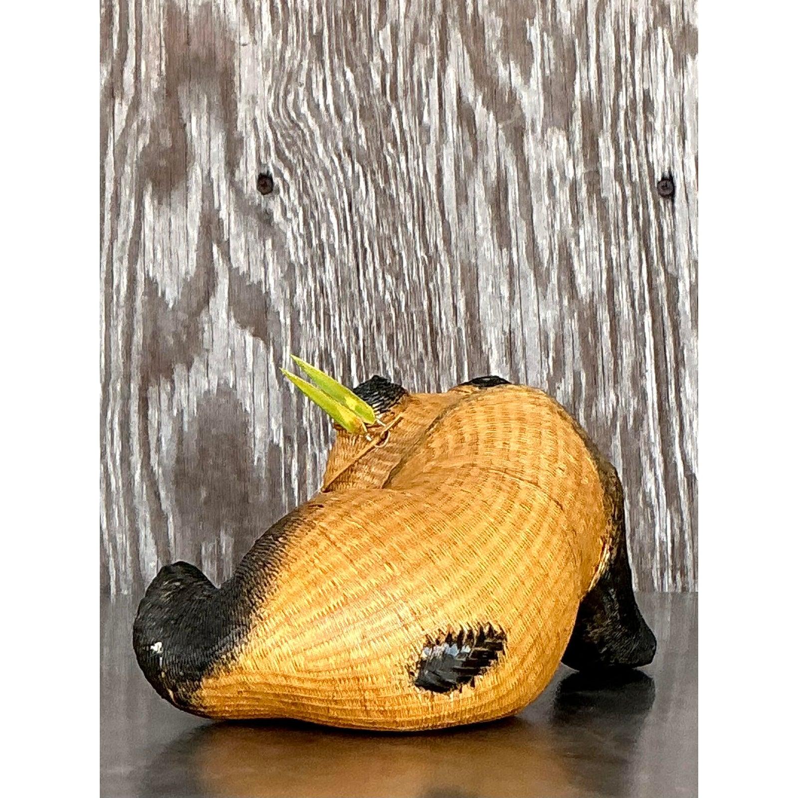 Cinese Panda reclinabile in stile boho Shanghai Weave in vendita