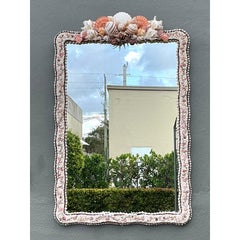 Vintage Boho Shell verkrustete Spiegel
