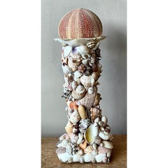 Vintage Boho Shell Encrusted Totem