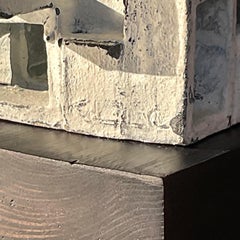 Sculpture abstraite brutaliste vintage signée Boho