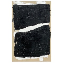 Abstraktes Original-Ölgemälde auf Leinwand, Boho, signiert