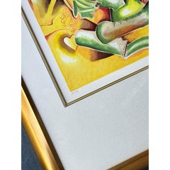 Vintage Boho Signed and Numbered Lithograph