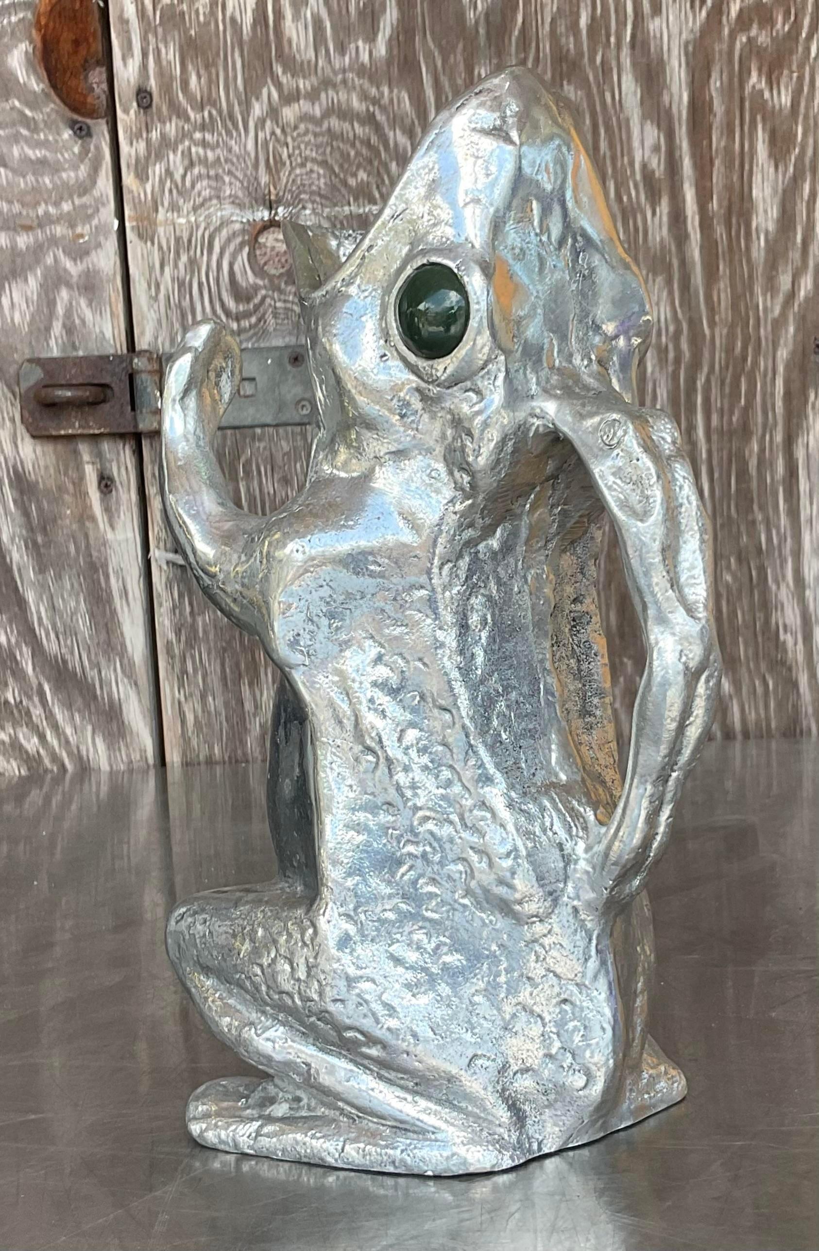 Vintage Boho, signiert Arthur Court, Froschkrug, Vintage (20. Jahrhundert) im Angebot