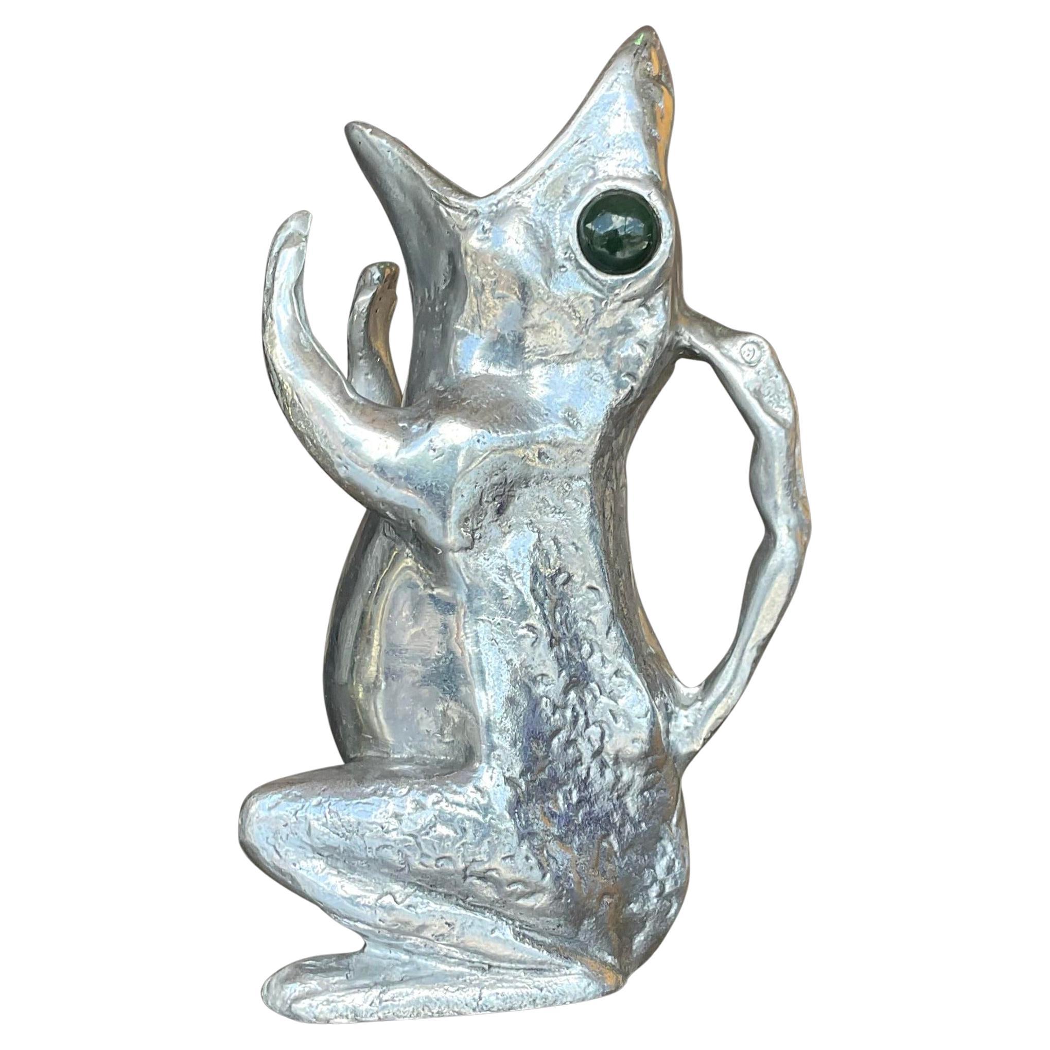 Vintage Boho Signed Arthur Court Frog Pitcher