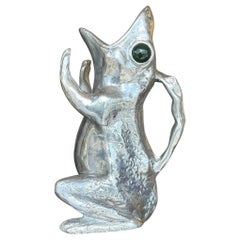 Vintage Boho Signed Arthur Court Frog Pitcher