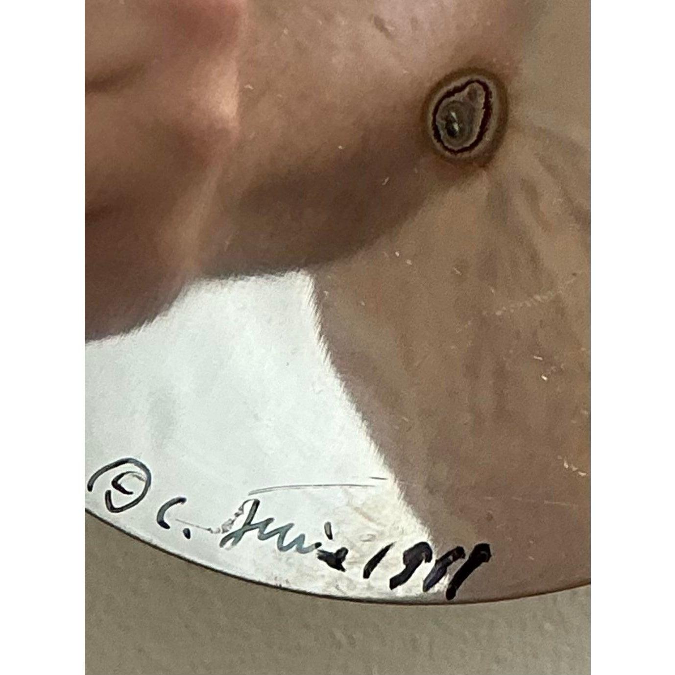 Vintage Boho signiert Curtis Jere Chrom 