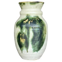 Vintage Boho Signed Hand-Painted Studio Pottery Vase