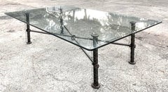 Vintage Boho Signed Ilana Goor Rebar Coffee Table