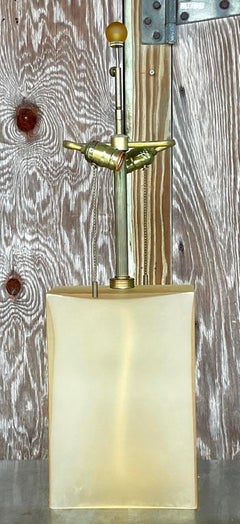 Lampe en verre vintage Boho signée John Hutton pour Donghia
