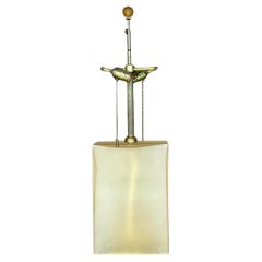 Vintage Boho Signed John Hutton for Donghia Glass Lamp