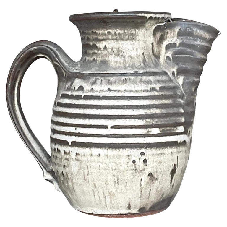 White Antique Water Pitcher by East Liverpool Potteries circa 1901