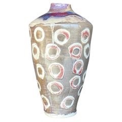 Vintage Boho, signierte Studio Pottery-Vase, Vintage