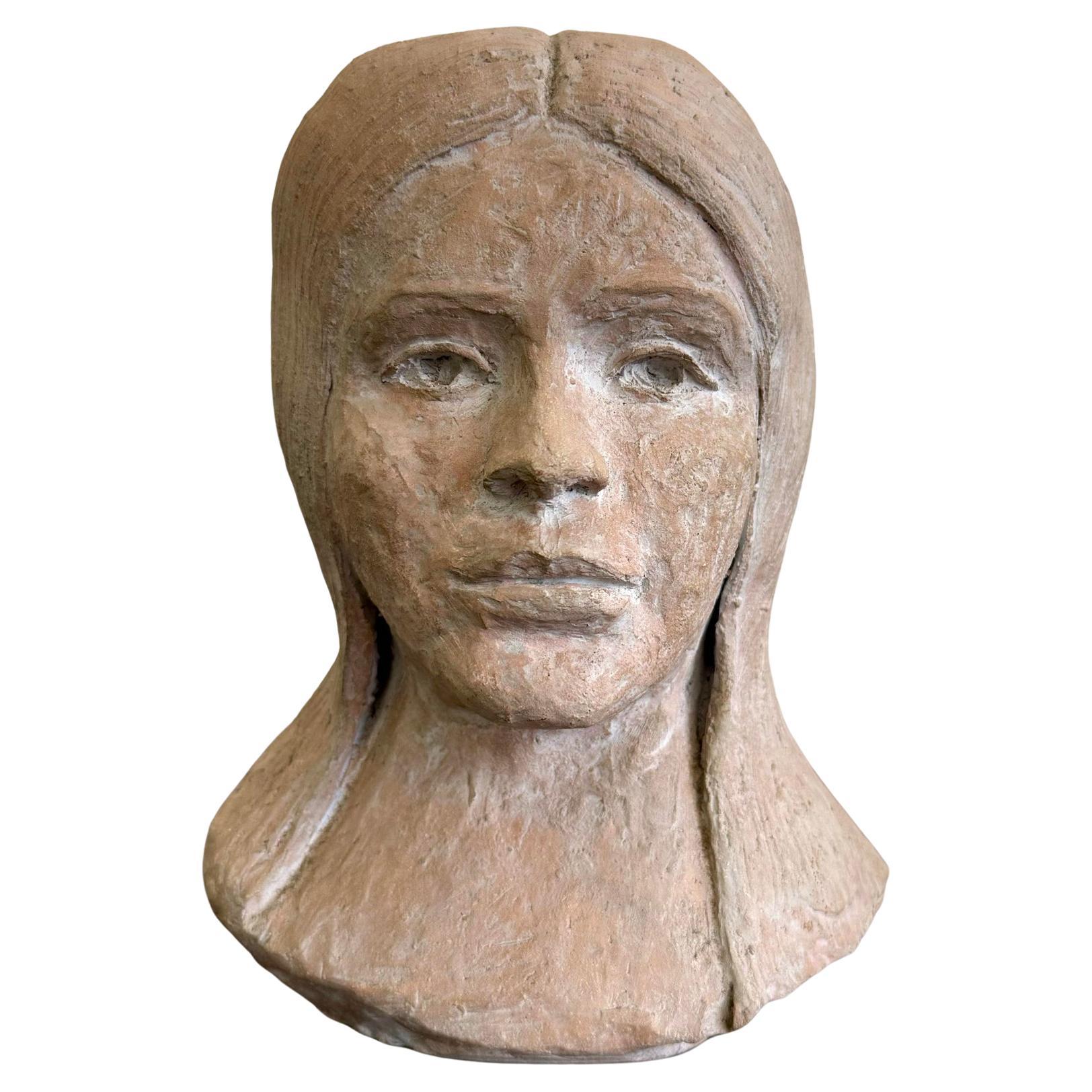 Busto de mujer de cerámica Boho Vintage - 895