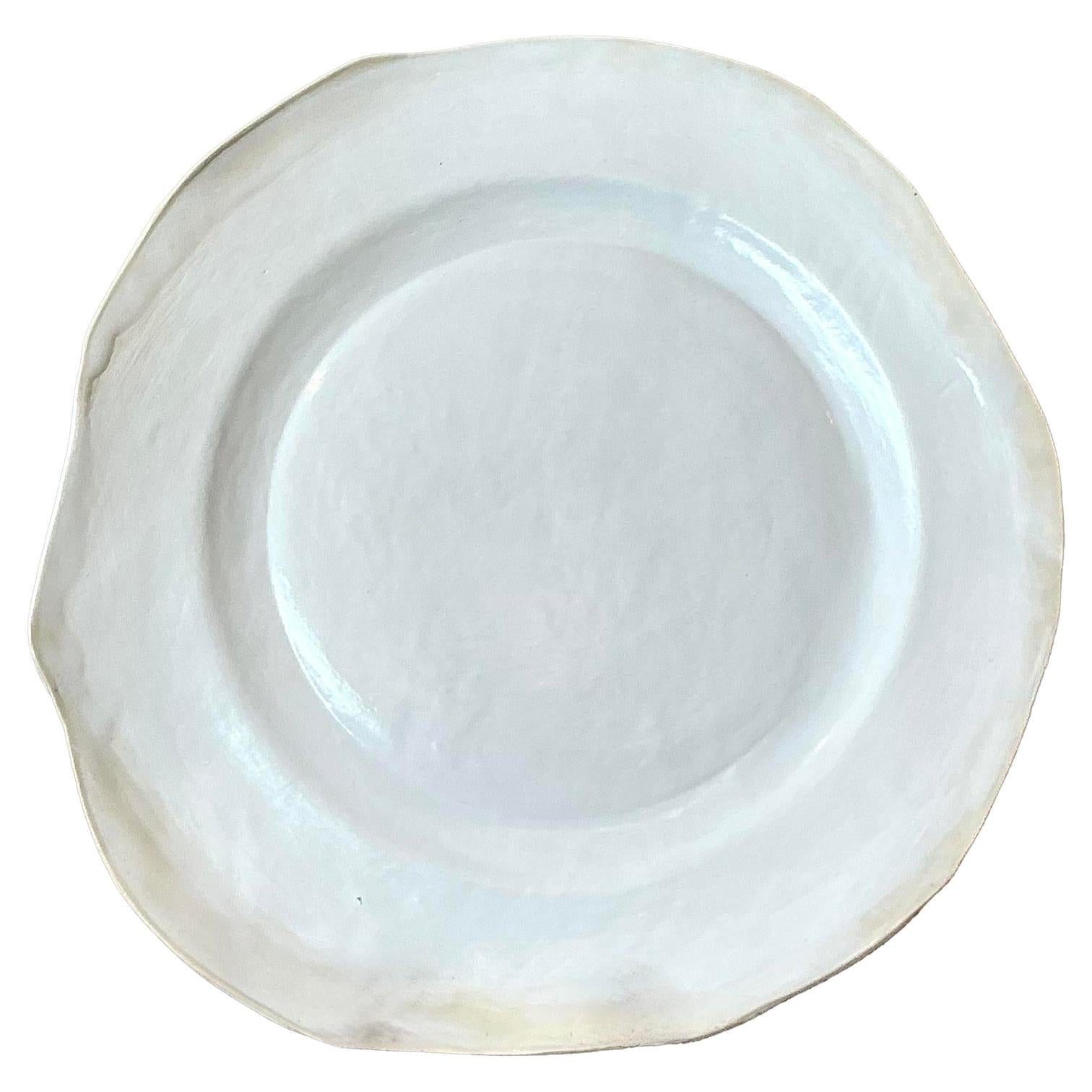 Vintage Boho Slab Built Studio Pottery Platter For Sale