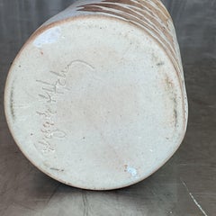 Vintage Boho Slab Built Studio Pottery Vase