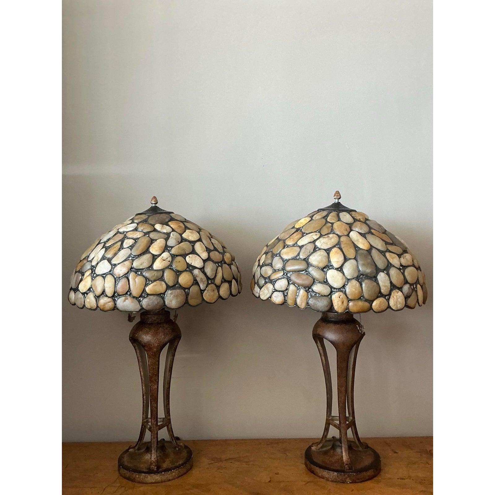 Americano Lampade vintage A. Stone - Una coppia in vendita