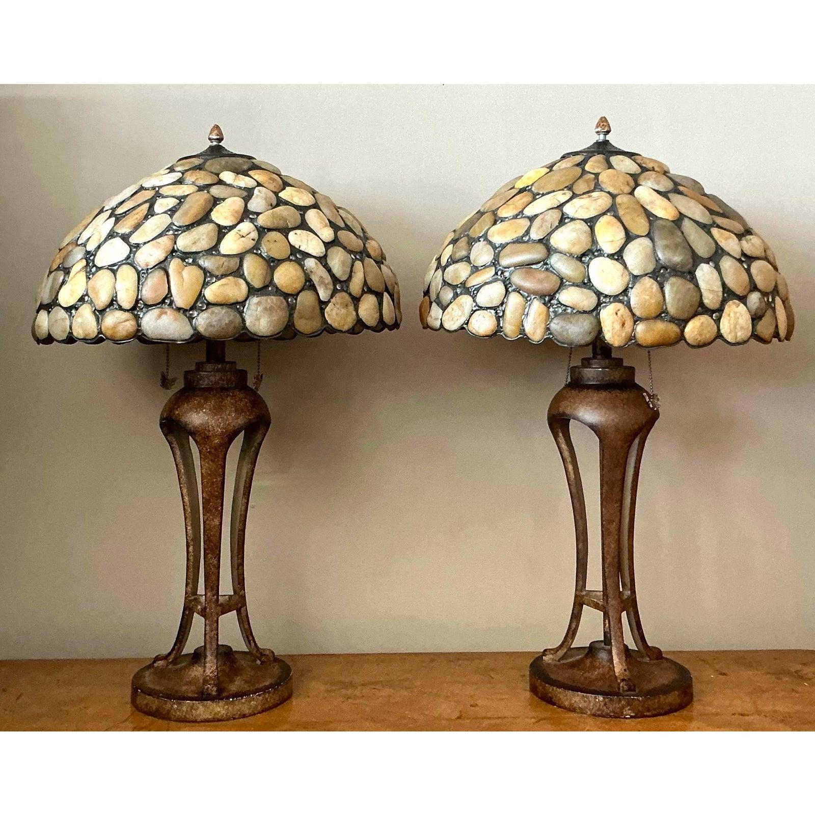 Lampade vintage A. Stone - Una coppia In condizioni buone in vendita a West Palm Beach, FL