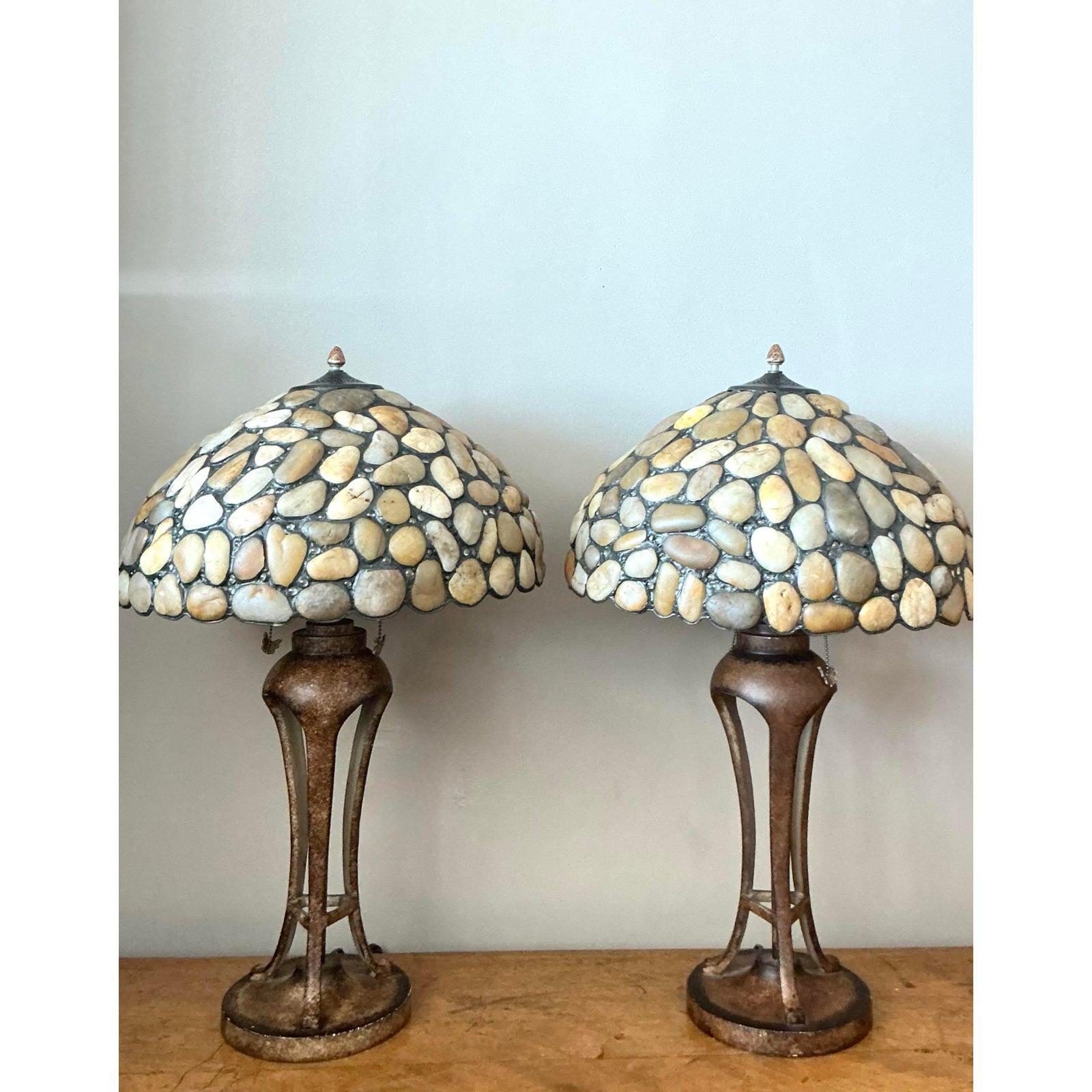 Lampade vintage A. Stone - Una coppia in vendita 1