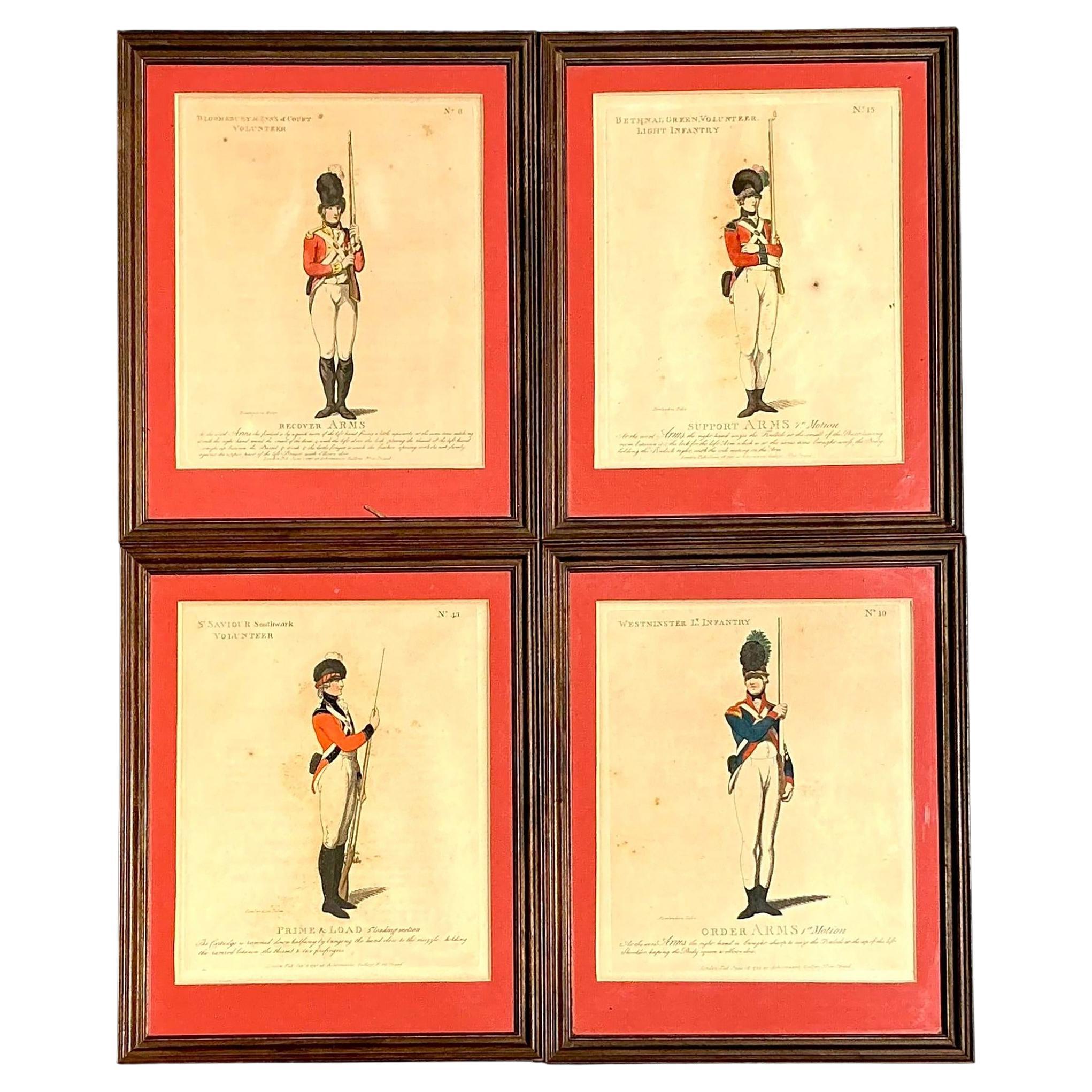 Grabados Vintage Boho Solider - Set de 4