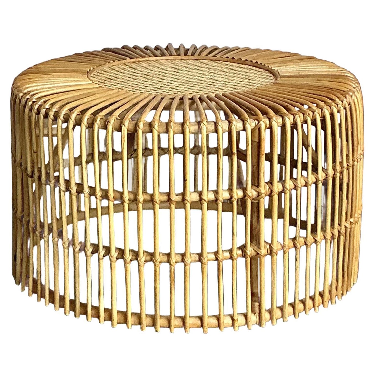 Mesa de centro de ratán Vintage Boho Spike