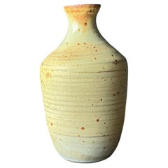 Vintage Boho Spotted Studio Pottery Vase