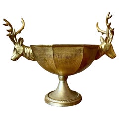 Vintage Boho Stag Centerpiece Bowl
